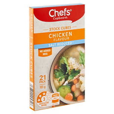 Salt Reduced Chicken Flavour Stock Cubes 21 Pack 105g